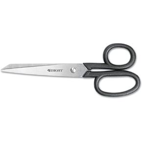 Westcott All Purpose Stainless Steel Scissors, 7", Black