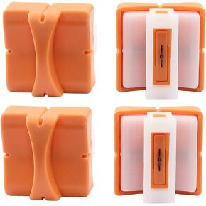 4 Pack Paper Trimmer Replacement Blades Paper Cutter Blade Refills Automatic Security Safeguard Design APER Trimmer Blades Refill(Orange）