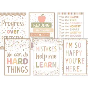 Teacher Created Resources Terrazzo Tones Poster Set (6)
