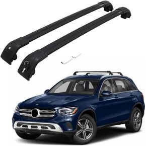 Roof Rack Cross Bars fit for Mercedes-Benz GLC-Class GLC300 X253 2016-2022 Cargo Carrier Bag Luggage Kayak Canoe Bike Snowboard Skiboard