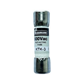 New OEM KTK-3 KTK-3A 600Vac Fast Acting Fuse, Pack of 10