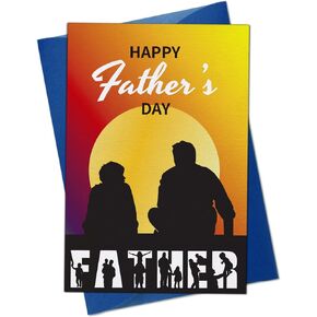 FaCraft Funny Fathers Day Card for Husband Boyfriend Him 4x6 Naughty Scratch Off Fathers Day Gift Card for Husband from Wife DILF Greeting Card Happy Father's Day Gifts for Boyfriend from Girlfriend