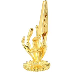 PATIKIL Incense Holder Clip, Brass Incense Stick Holder Incense Burner Stand Base for Yoga Spa Room Home Office, 1"x2.3"
