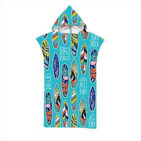 Quick Dry Surf Poncho Changing Towel Robe Hoodie for Adults Men Women,Microfiber Swimming Beach Surfing Diving Home Hot Springs Bathing Parka