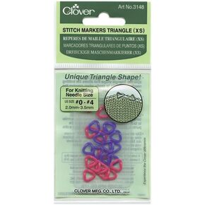Clover 3148 Stitch Markers Triangle, XS
