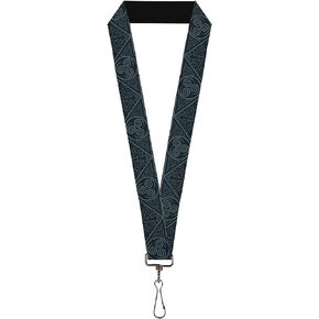 Buckle-Down Nickelodeon Lanyard, Avatar Last Airbender Air Element Symbol Blues, Elastic