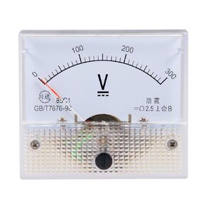 uxcell DC 0-300V Analog Panel Voltage Gauge Volt Meter 85C1 2.5% Error Margin