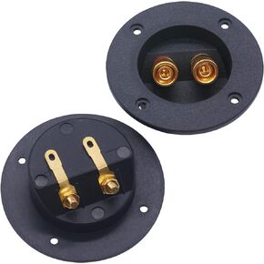 TWTADE 2 Pcs Subwoofer Box Terminal 3-Inch Round Binding Post 2-Way Speaker Car Stereo Screw Cup DIY Home car Speaker I-029