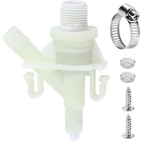 385311641 RV Water Valve Kit for Sealand Marine Toilet 300 310 320 Series Pedal flush Toilet Water Valve Replacement