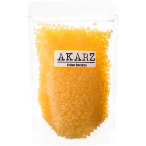 شمع العسل الأبيض من AKARZ (105 جم) طبيعي عضوي نقي لمرطبات الشفاه DIY وشموع شمع النحل