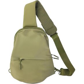 حقيبة حبال صغيرة للرجال والنساء، حقيبة صدر مقاس 12.9 بوصة وحقيبة كتف واحدة باللون الأخضر in Kuwait