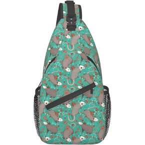Butterfly Sling Daypacks Crossbody Backpack Chest Bag Lightweight Shoulder Bag Travel Hiking Cycling For Men Women