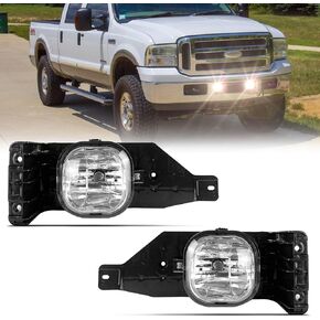 Fog Lights For 2005-2007 Ford F250 F350 F450 F550 Super Duty & 2005 Excursion Driving Fog Lamps Assembly Set L&R Side W/O Switch Harness