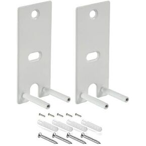 Pair Steel White Wall Mount Brackets Replacement Compatible with Bose OmniJewel Lifestyle 650 Home Entertainment System and Bose Surround Speakers 700