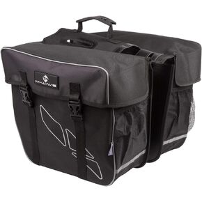 M-Wave Day Tripper Double Pannier Bags - Black, 30 litres