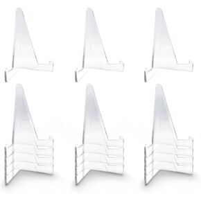5 Packs Plastic Card Display Stand for Magnectic Card Holder, Super Hard Clear Display for Baseball Cards, Sports Cards, Trading Cards, Coin Display, Durable & Sturdy Design in Saudi Arabia