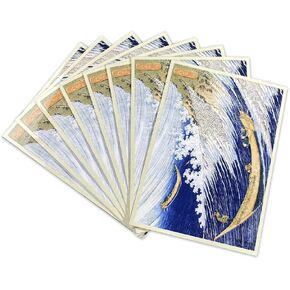 Black Lotus 120 PCS The Great Wave Card Sleeves Printing Japanese Art Card Cover Protectors (Wave 2) in Kuwait