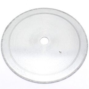10" inch 250mm Notched Rim 1.1mm Diamond Lapidary Rock Slab Saw Blade Arbor Hole 1'' in with Bushing 5/8" for Gemstone