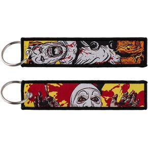 Art the Clown Terrifier Captain Spaulding House of 1000 Corpses Horror Movie Halloween Keychain Key Tag Chain Fob Ring