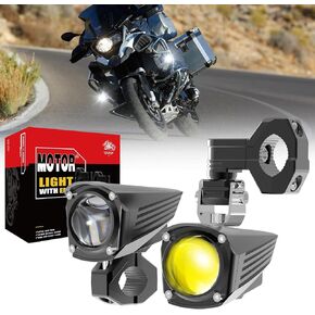 مصابيح ضباب LED للدراجات النارية من CO LIGHT، ضوء قيادة مساعد 60 وات 18000 لومين، أضواء كاشفة مزدوجة اللون، أضواء وامضة كهرمانية بيضاء مع 5 أوضاع لمجموعة أدوات تسخير الأسلاك، لسيارة شاحنة قارب ATV UTV، قطعتان in Kuwait