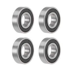 uxcell Deep Groove Ball Bearings 10mm x 22mm x 6mm Double Sealed Stainless Steel 4pcs
