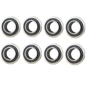 8 Pack Flanged Ball Bearings ID 3/4 x OD 1-3/8 Inch, Applicable Lawn Mower, Wheelbarrows, Carts & Hand Trucks Wheel, Replacement 532009040, AM118315, AM127304, 10513, 251210 Etc