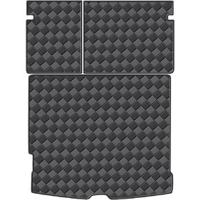 Cargo Mat & Backrest Mats for 2018-2024 Volvo XC60 Accessories, All Weather Waterproof Rear Cargo Liner Rear Trunk Liner Back Seat Cover Protector