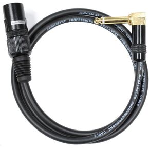 Audio2000's C17003 3 Ft 1/4" TS Right Angle to XLR Male Cable