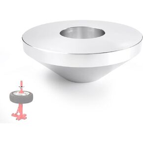 Manual Tire Changer Centering Cone, Billet Aluminum Upgrade Large Wheel Hold Down Cone Fits Up to 4.4" Hub Opening 1.67" Diameter Center Post Car Truck