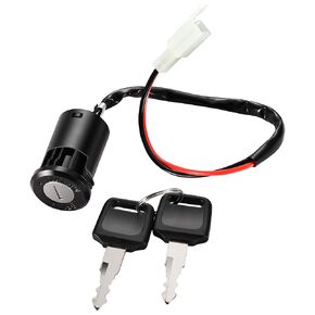 WOOSTAR 2 Wire Ignition Key Switch On Off 2 Position Replacement for 50cc 70cc 90cc 110cc 125cc 150cc 200cc 250cc Electrical Scooter Go Cart ATV 4 Wheeler Quad