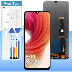 ل TCL 30 XL استبدال الشاشة T671G T701DL 6.8 "شاشة الكريستال السائل مجموعة رقمنة اللمس مع أدوات