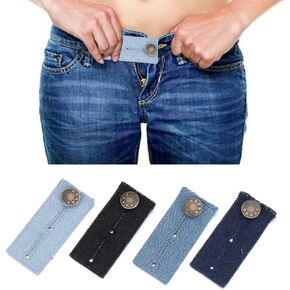4Pcs Jeans Waist Extension Snap Men Women Clothes Fastener Sew Button Denim Adjustable Sewing Accessories(3.27inch)