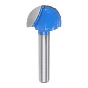 Router Bit Core Box 1/4 Shank 3/4 Inch Cutting Dia. Round Nose Router Bit 2 Flutes Carbide Cove Box Cutter for Carpentry Woodworking Milling Cutter Tool