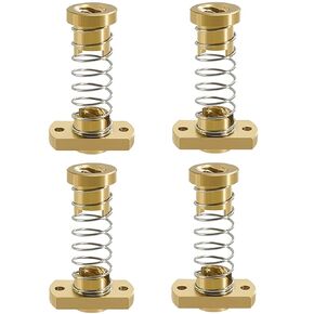 T8 Anti-Backlash Spring Loaded Nuts Elimination Gap Nut Z-axis for Upgrade Ender 3 Ender 3s Ender 3 Pro V2 CR-10 Tornado 3D Printer 8mm Acme Threaded Rod -4pcs
