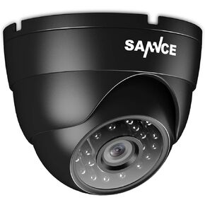 SANNCE 1080p CCTV Security Camera, Dome Surveillance Camera with 100ft Night Vision, IP66 Waterproof for 960H,720P,1080P,5MP,4K Analog Security DVR (No Power Supply and Cable, Only a Camera)
