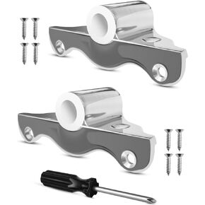 2PCS Row Lock Oarlock Socket for 1/2" Shank Angle Side Mount 316 Grade Stainless Steel Oarlock Support Bracket for Row Boat