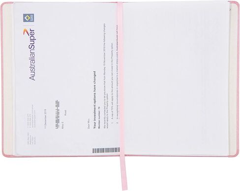 دفتر ملاحظات قابل لإعادة الاستخدام - وردي لامع - دفتر ملاحظات صديق للبيئة (8.7 بوصة × 6 بوصة) مع أغطية من القماش in Saudi Arabia