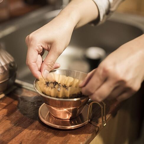 50 قطعة من فلاتر القهوة، 1-4 أكواب من فلاتر القهوة، ورق فلاتر سلة غير مبيضة باللون البني الطبيعي للمنزل، فلتر قهوة بكوب واحد للمكتب in Kuwait