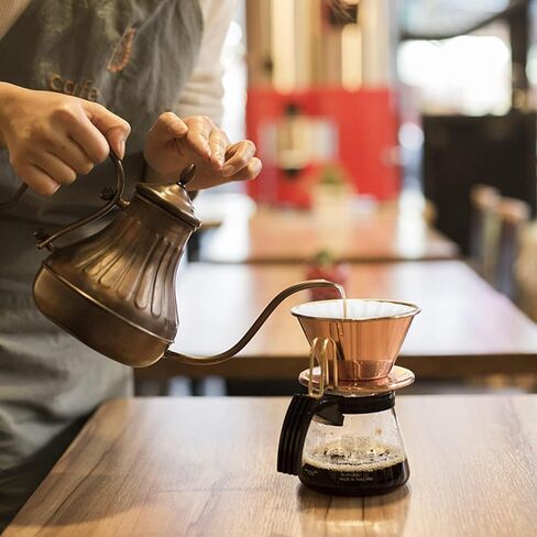 50 قطعة من فلاتر القهوة، 1-4 أكواب من فلاتر القهوة، ورق فلاتر سلة غير مبيضة باللون البني الطبيعي للمنزل، فلتر قهوة بكوب واحد للمكتب in Kuwait