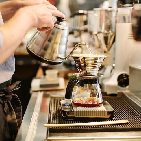 50 قطعة من فلاتر القهوة، 1-4 أكواب من فلاتر القهوة، ورق فلاتر سلة غير مبيضة باللون البني الطبيعي للمنزل، فلتر قهوة بكوب واحد للمكتب in Kuwait