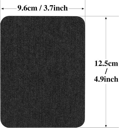 Annomor Patches for Jeans, Iron on Patches Denim Jean Patches for Clothing Repair, Inside Jeans, 5 Colors (4.9" X 3.7"), Pack of 5 in Saudi Arabia