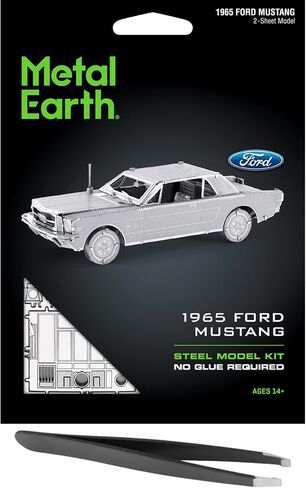 Metal Earth Fascinations 1965 Ford Mustang 3D Metal Model Kit Bundle with Tweezers in Saudi Arabia