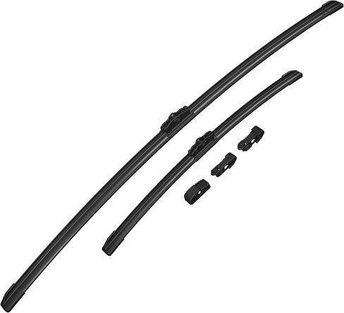 OEM Quality Windshield Wiper,24"+20" Windshield Wiper Blades,All-season Quiet and Durable Stable High Performance Water Repellent Wiper Blades for 3 Adapters (2-Pack) in Saudi Arabia