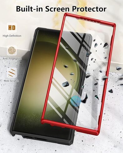 FNTCASE for Samsung Galaxy S23 Ultra Case, with Built-in Screen Protector in Saudi Arabia