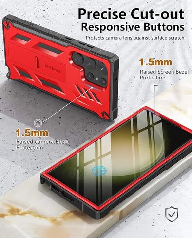 FNTCASE for Samsung Galaxy S23 Ultra Case, with Built-in Screen Protector in Saudi Arabia