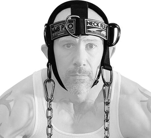 MMB Pro Series, Neck Muscle Trainer Kit, Functional Trainer & Neck Weight Lifting, Heavy-Duty Head Harness Weight Belt with Chain, Neck Builder, Resistance Band & Door Anchor, Neck in Saudi Arabia