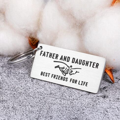 هدية سلسلة مفاتيح FANICE EOS لعيد الأب للأب من الابنة، هدية عيد ميلاد الأب، أفضل هدايا سلسلة المفاتيح للأب، عيد الحب للأب، الأب، الأب، الأب، الابنة، أنا أحبك in Kuwait