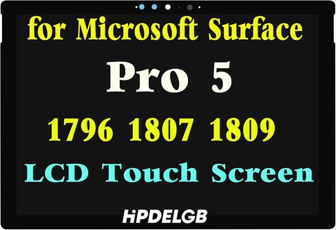 Screen 12.3" Replacement for Microsoft Surface Pro 5 1796 1807 1809 V1.0 6870S-2403A LP123WQ1 LCD Display Touch Screen Digitizer Assembly (Only for 12.3 inch Screen) in Saudi Arabia