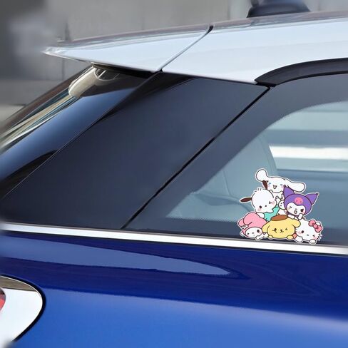 San-Rio Stickers, Funny Decal Vinyl Car Windows Decor Waterproof Sticker Hello Kiitty Stickers in Saudi Arabia