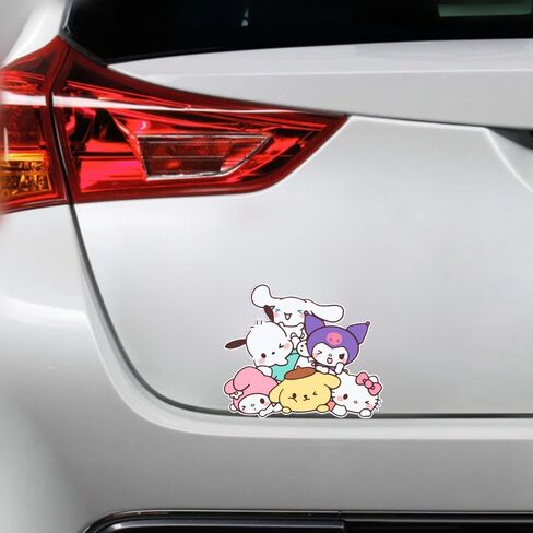 San-Rio Stickers, Funny Decal Vinyl Car Windows Decor Waterproof Sticker Hello Kiitty Stickers in Saudi Arabia